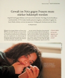 Vorschauseite 1: Gewalt im Netz gegen Frauen muss stärker bekämpft werden.