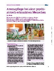 Vorschauseite 1: Aromapflege bei akut psychiatrisch erkrankten Menschen