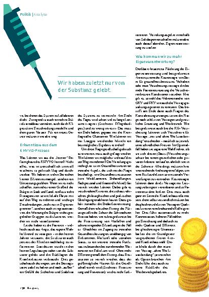 Vorschauseite 3: Gesundheitsökonomie Wie das System fair und bezahlbar bleiben kann