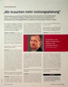 Vorschauseite 1: Wir brauchen mehr Leistungsplanung.