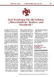 Vorschauseite 1: Eine Roadmap für die Sektion „Neuromedizin: Studien und Standards“