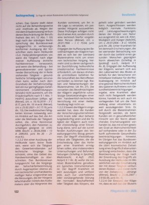 Vorschauseite 4: Zur Frage der venösen Blutentnahmen durch nichtärztliches Fachpersonal