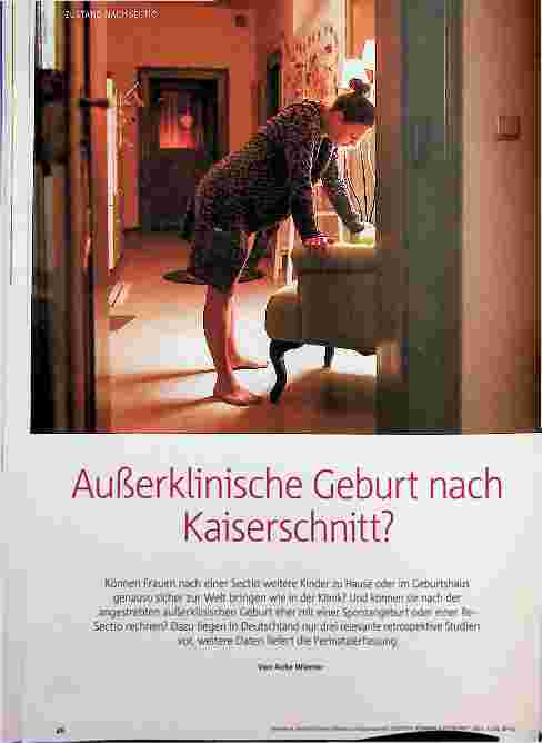 Vorschauseite 1: Außerklinische Geburt nach Kaiserschnitt?