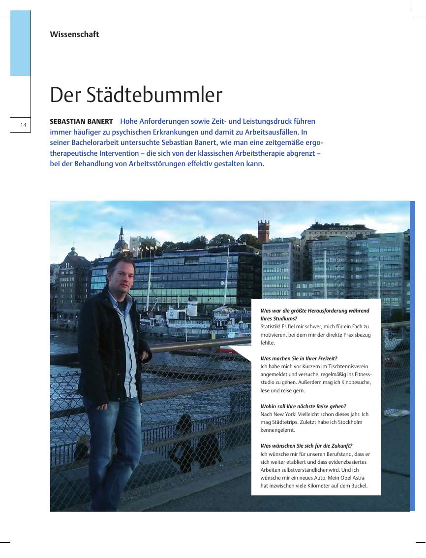 Vorschauseite 1: Sebastian Banert? Der Städtebummler