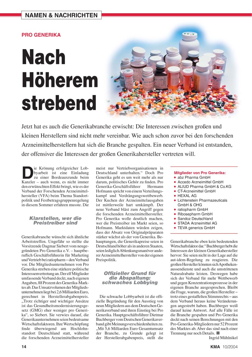 Vorschauseite 1: Nach Höherem strebend