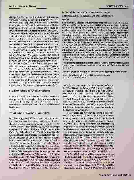 Vorschauseite 4: Erwachsene nicht-infektiöse Myositiden - Übersicht und Therapie