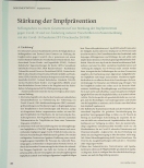 Vorschauseite 1: Stärkung der Impfprävention
