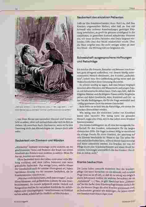 Vorschauseite 4: „Kein Hohn ist so hohl wie die Ratschläge, mit denen die Kranken überschüttet werden.“ Zum 200. Geburtstag von Florence Nightingale.