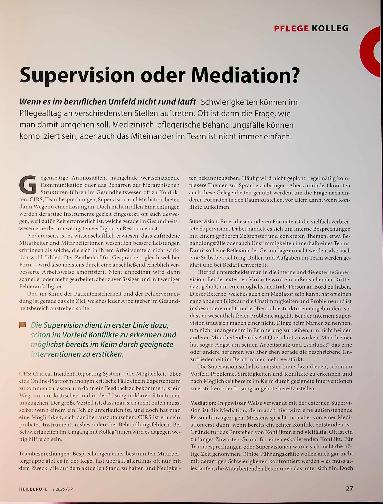 Vorschauseite 1: Supervision oder Mediation?