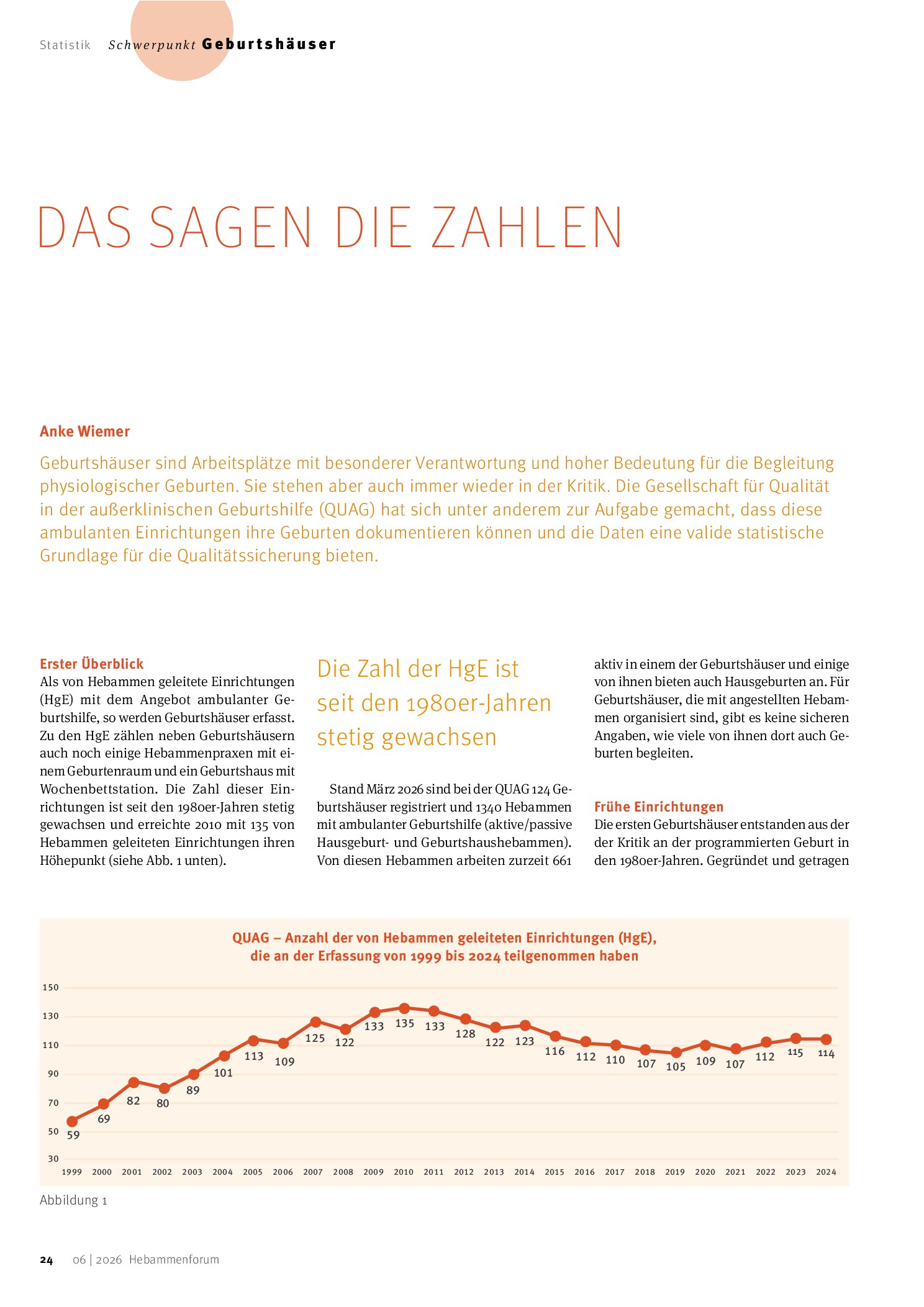 Vorschauseite 1: Das sagen die Zahlen