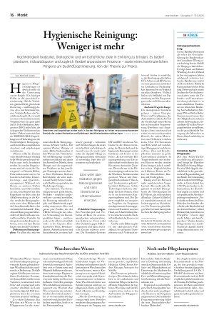Vorschauseite 1: Hygienische Reinigung: Weniger ist mehr