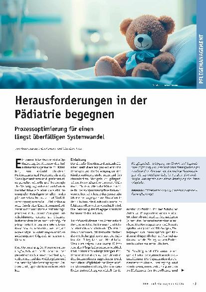 Vorschauseite 1: Herausforderungen in der Pädiatrie begegnen: Prozessoptimierung für einen längst überfälligen Systemwandel.