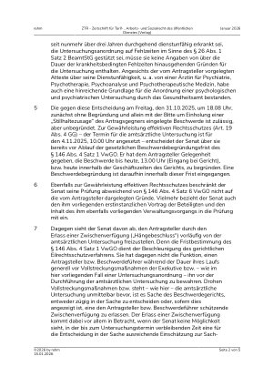 Vorschauseite 2: Anordnung einer amtsärztlichen Untersuchung wegen Zweifel an der Dienstfähigkeit eines Lehrer