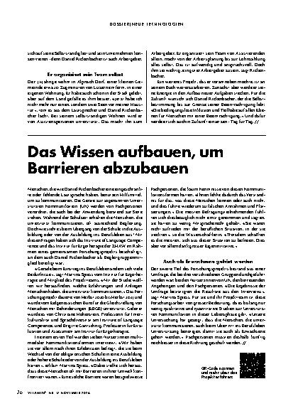 Vorschauseite 3: Das Smartphone ist seine Stimme.