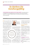 Vorschauseite 1: So bleiben Sie handlungsfähig