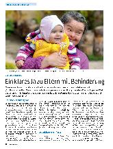 Vorschauseite 1: Ein klares Ja zu Eltern mit Behinderung