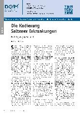 Vorschauseite 1: Die Kodierung seltener Erkrankungen ist (fast) geschafft.