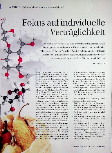 Vorschauseite 1: Fokus auf individuelle Verträglichkeit