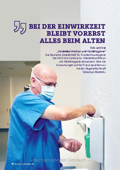 Vorschauseite 1: Bei der Einwirkzeit bleibt vorerst alles beim Alten.