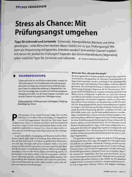 Vorschauseite 1: Stress als Chance: Mit Prüfungsangst umgehen