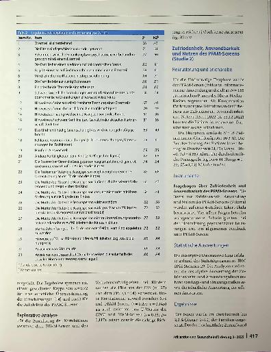 Vorschauseite 5: Familien mit psychosozialen Belastungen identifizieren: psychometrische Eigenschaften und Nutzerakzeptanz eines neuen Screeninginstruments (PFAM-Screen) für die pädiatrische Praxis