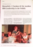 Vorschauseite 1: Monatlich 1 Franken 65 für starkes SBK-Leadership in der Politik.