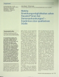 Vorschauseite 1: Welche Einwirkungsmöglichkeiten sehen Hausärzt*innen bei Demenzerkrankungen? - Ergebnisse einer qualitativen Studie