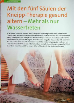 Vorschauseite 1: Mit den fünf Säulen der Kneipp-Therapie gesund altern-Mehr als nur Wassertreten