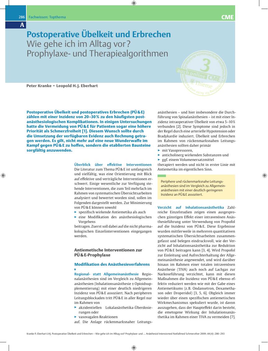 Vorschauseite 1: Wie gehe ich im Alltag vor ? Prophylaxe– und Therapiealgorithmen