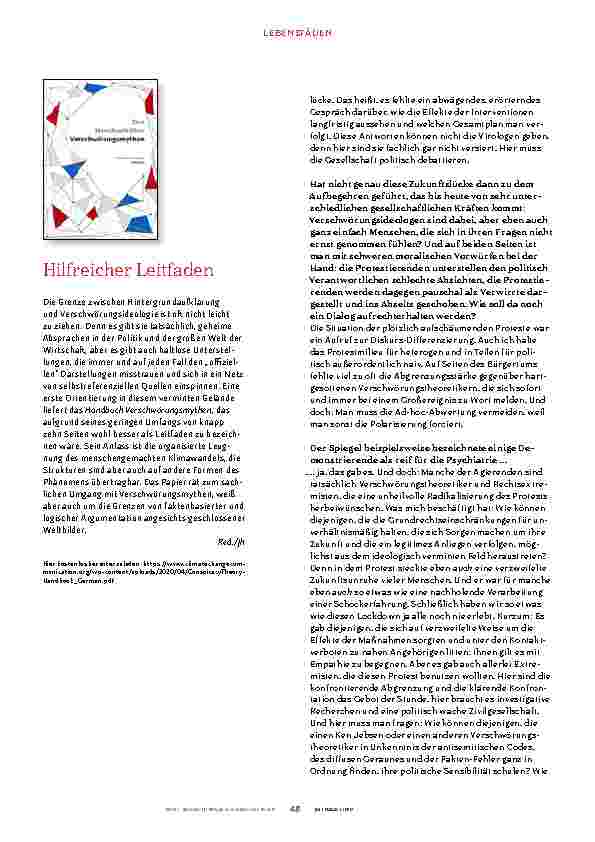 Vorschauseite 3: Den Wahrheitsstreit in einer neuen Schärfe führen.