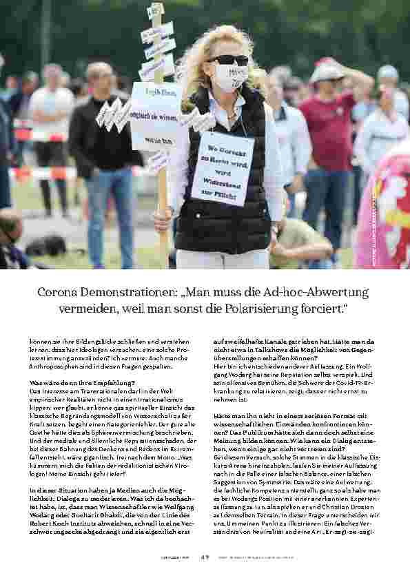Vorschauseite 4: Den Wahrheitsstreit in einer neuen Schärfe führen.