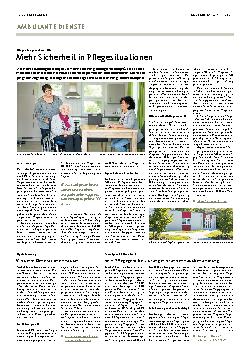 Vorschauseite 1: Mehr Sicherheit in Pflegesituationen