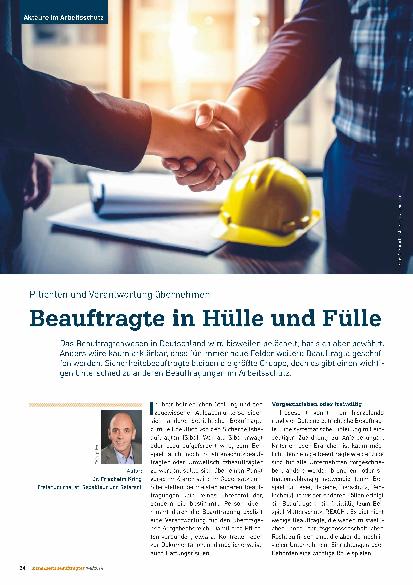Vorschauseite 1: Pflichten und Verantwortung übernehmen Beauftragte in Hülle und Fülle.