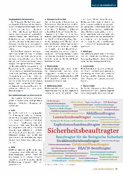 Vorschauseite 2: Pflichten und Verantwortung übernehmen Beauftragte in Hülle und Fülle.
