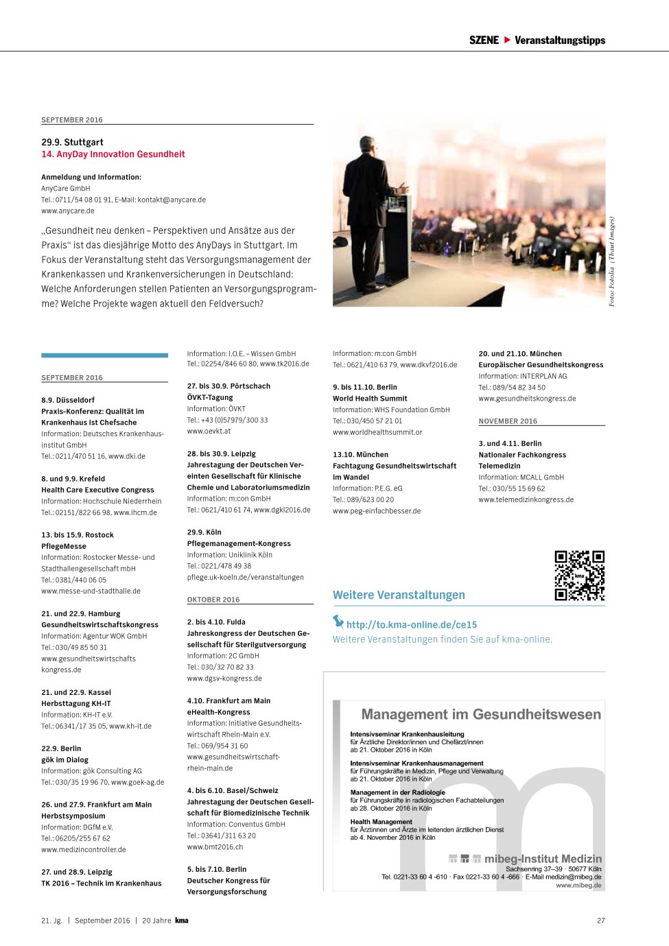 Vorschauseite 1: Veranstaltungstipps