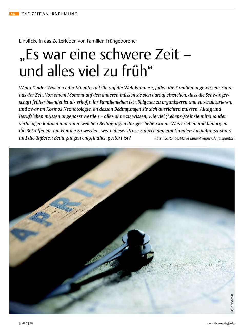 Vorschauseite 1: „Es war eine schwere Zeit – und alles viel zu früh“