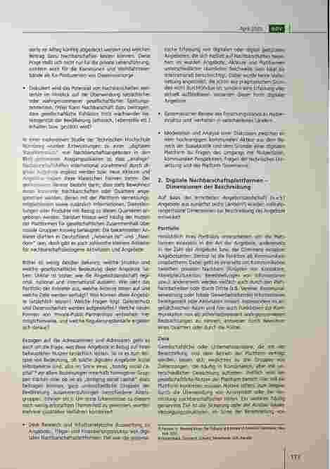 Vorschauseite 2: Digitale Nachbarschaftsplattformen brauchen analoge Rahmenbedingungen.
