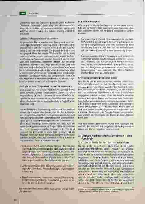 Vorschauseite 3: Digitale Nachbarschaftsplattformen brauchen analoge Rahmenbedingungen.