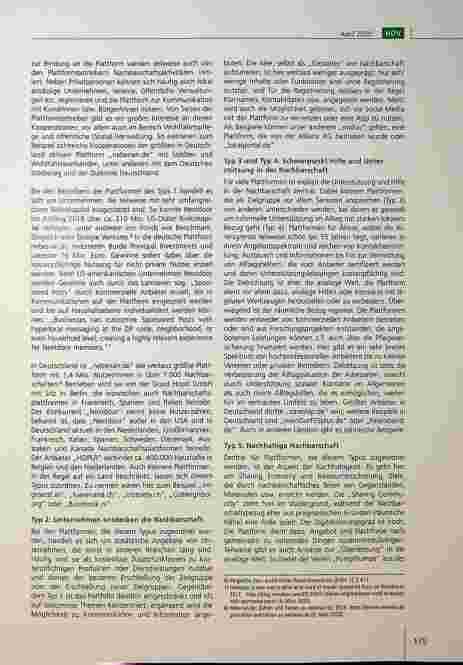 Vorschauseite 4: Digitale Nachbarschaftsplattformen brauchen analoge Rahmenbedingungen.