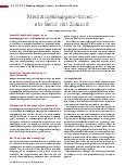 Vorschauseite 1: Medizinpädagogen/-innen – ein Beruf mit Zukunft