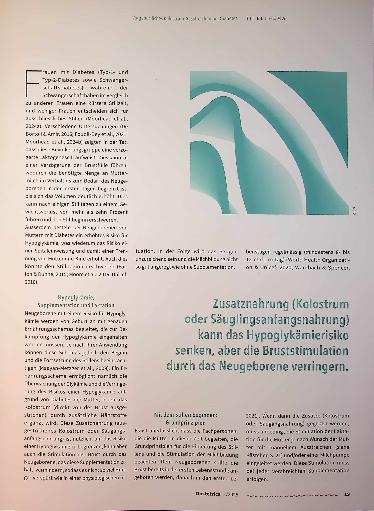 Vorschauseite 2: Vorgeburtliche Kolostrum-Ausstreichen bei Diabetes