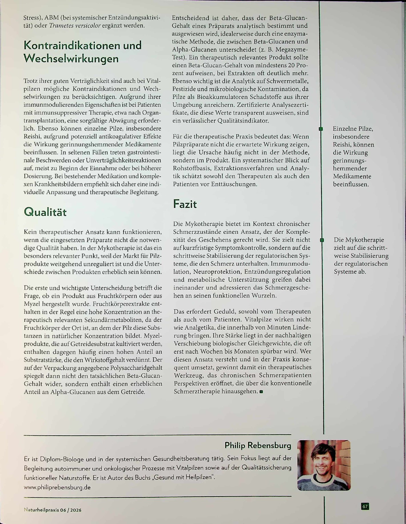 Vorschauseite 4: Systemstörung. Mykotherapie bei chronischen Schmerzen