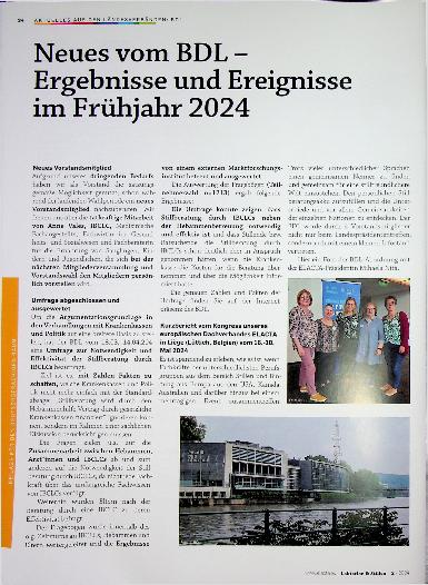 Vorschauseite 1: Neues vom BDL - Ergebnisse und Ereignisse im Frühjahr 2024