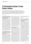 Vorschauseite 1: IT-Sicherheit stärker in den Fokus rücken