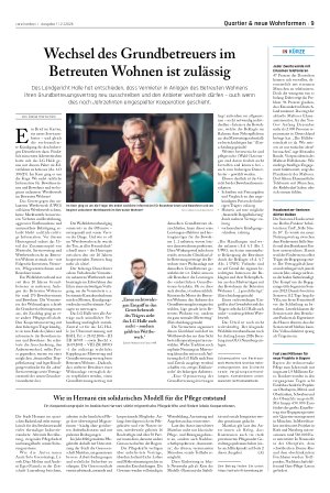 Vorschauseite 1: Wechsel des Grundbetreuers im Betreuten Wohnen ist zulässig