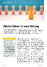 Vorschauseite 1: Wertschätzen ist eine Haltung.