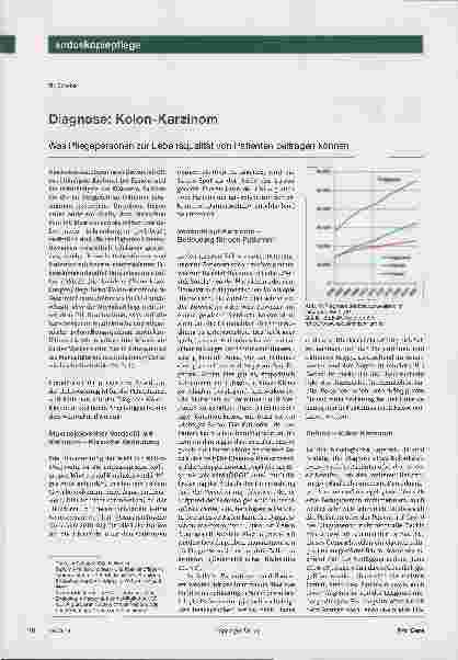 Vorschauseite 1: Diagnose: Kolon-Karzinom. Was Pflegepersonen zur Lebensqualität von Patienten beitragen können