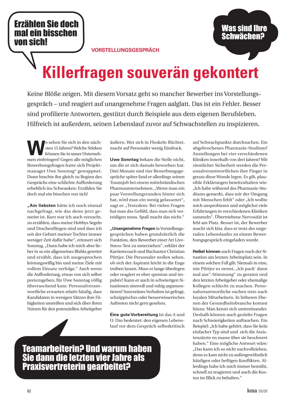 Vorschauseite 1: Killerfragen souverän gekontert