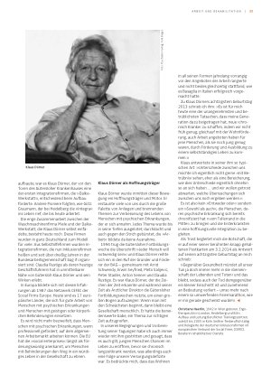 Vorschauseite 2: Klaus Dörner und die Arbeit