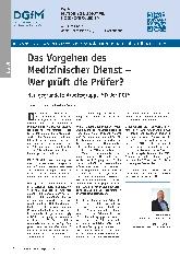 Vorschauseite 1: Das Vorgehen des Medizinischen Dienstes – Wer prüft die Prüfer?